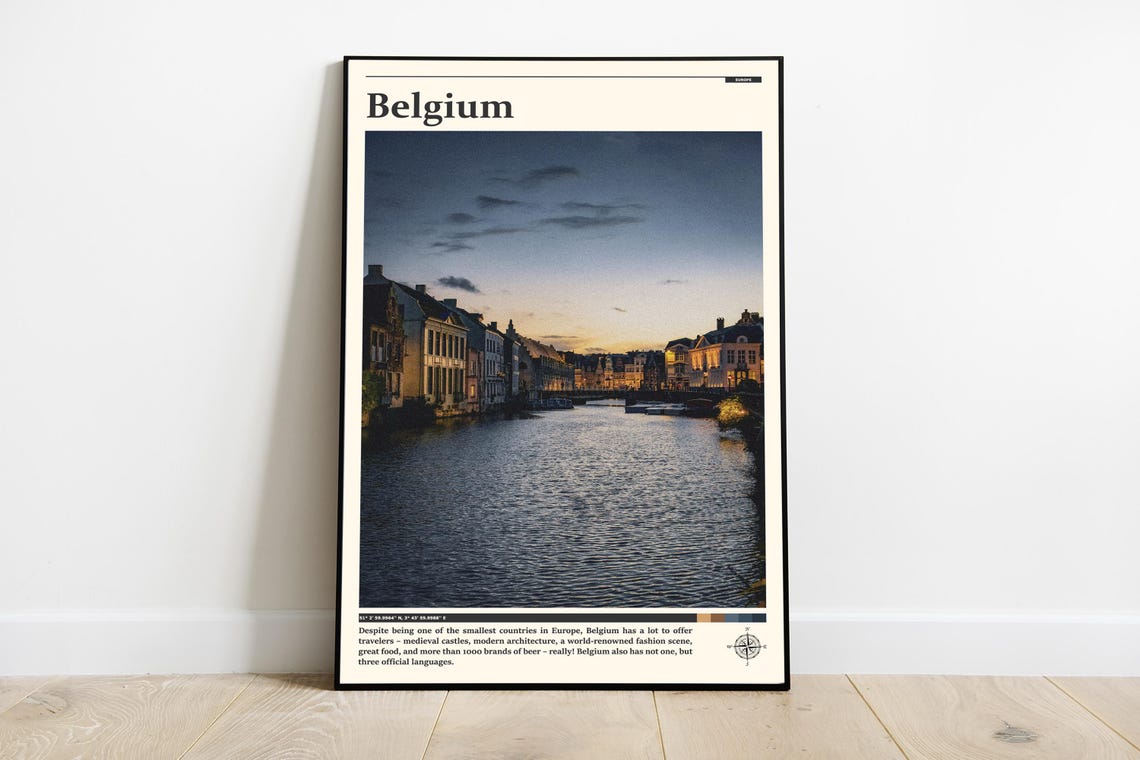 Travel Photography Belgium Print Belgium Wall Art Belgium Poster Belgium Photo Belgium Poster Print Europe Wall Decor