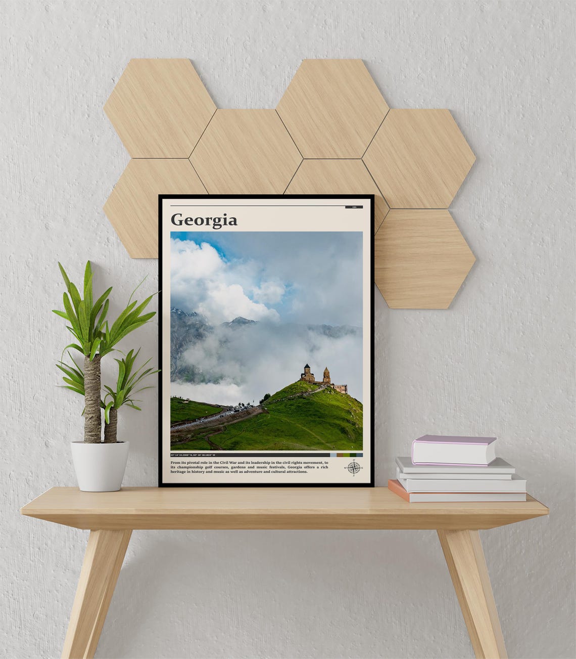 Georgia Print Georgia Wall Art Georgia Poster Georgia Photo Georgia Poster Print Georgia Travel Art United States Wall Decor - Image 3