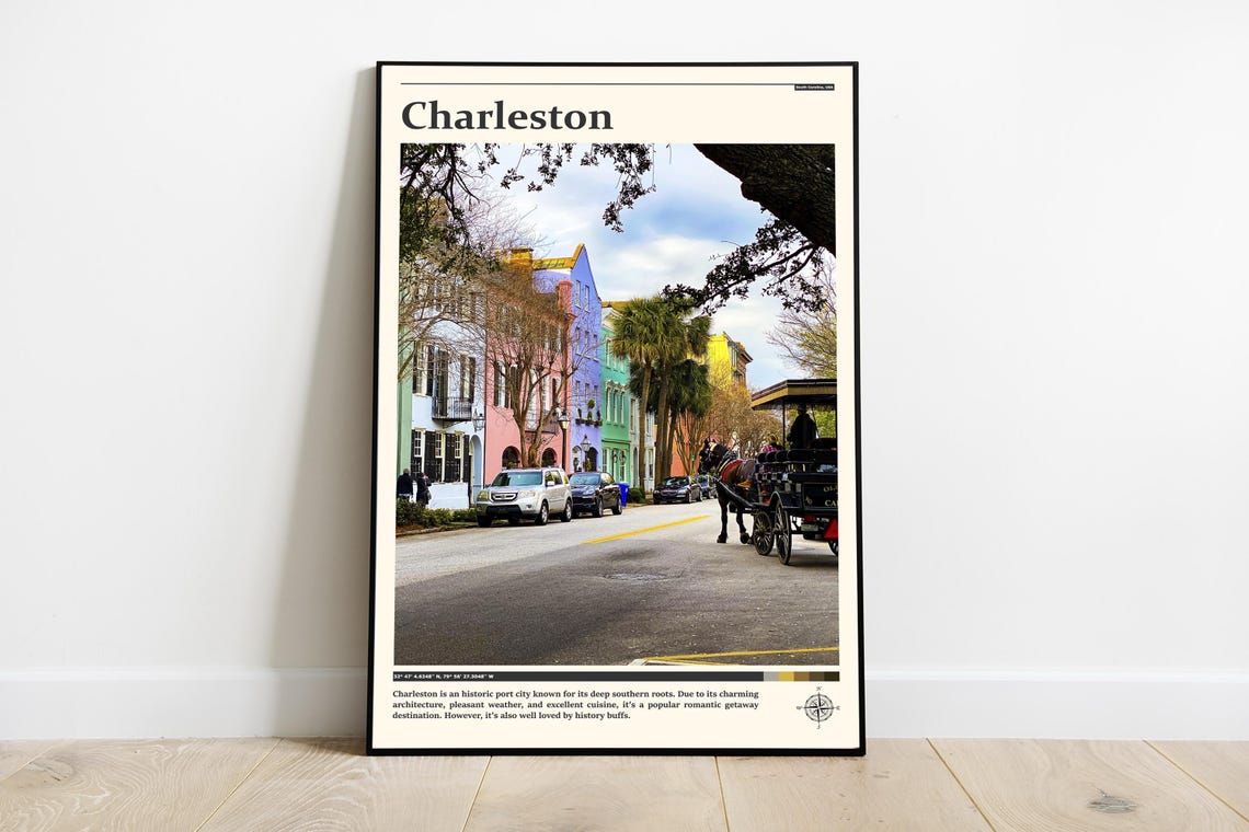 Travel Photography Charleston Print Charleston Wall Art Charleston Poster Charleston Photo Charleston Poster Print Charleston