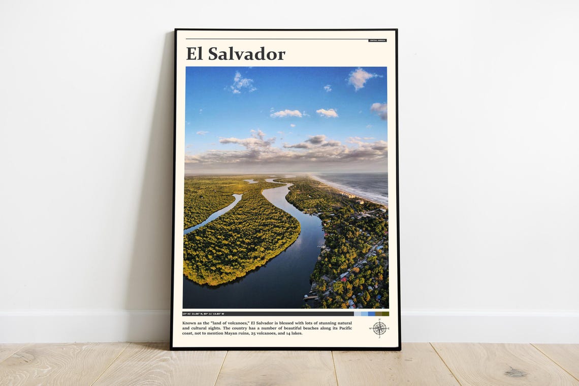 Travel Photography El Salvador Print El Salvador Art El Salvador Poster El Salvador Photo Central America El Salvador Decor
