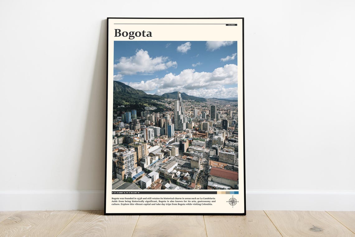 Travel Photography Bogota Print Bogota Wall Art Bogota Poster Bogota Photo Bogota Poster Print Bogota Decor South America