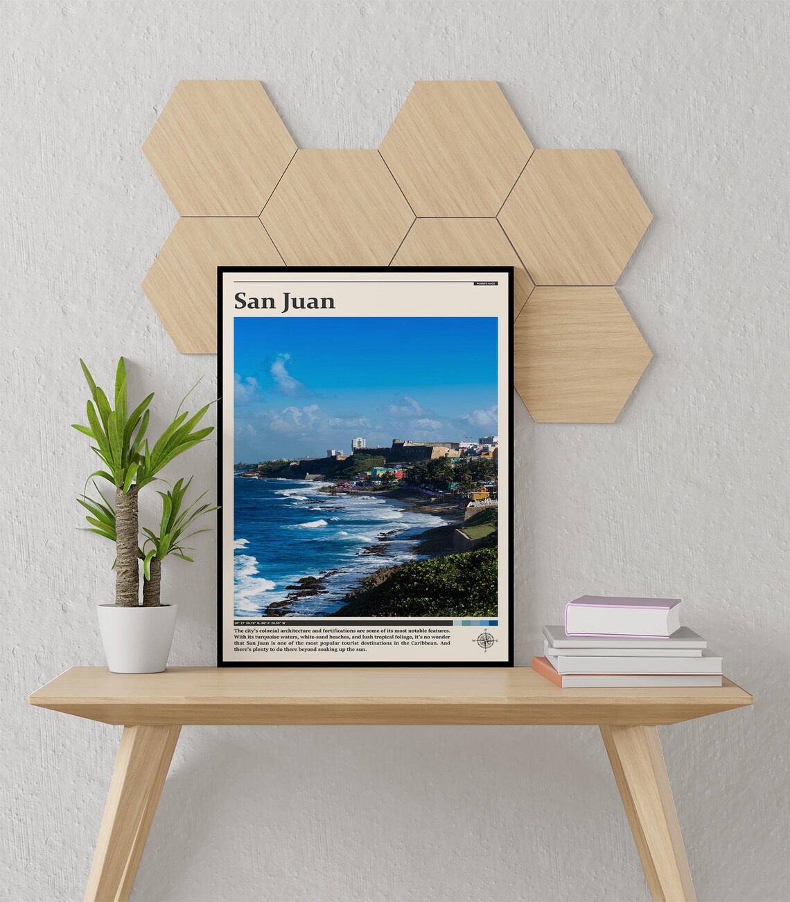 San Juan Puerto Rico Coastal Fortress Ocean View Photography Poster - Image 3