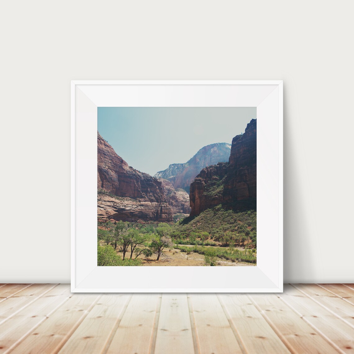Zion National Park Utah Red Rock Canyon Wilderness Photography Poster