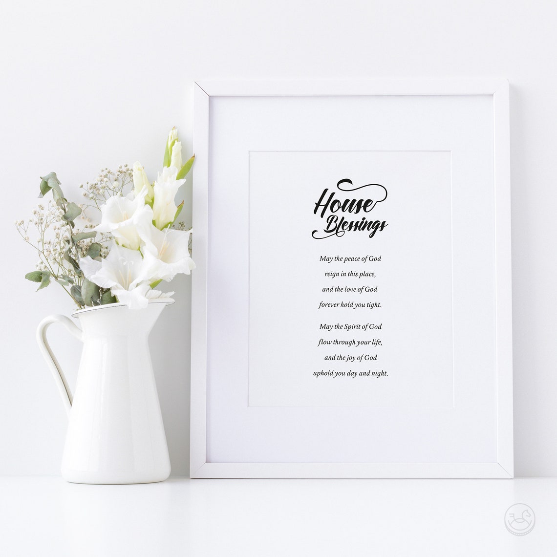 House Blessings Prayer Poem Poster Christian Faith Home Wall Decor - Image 2