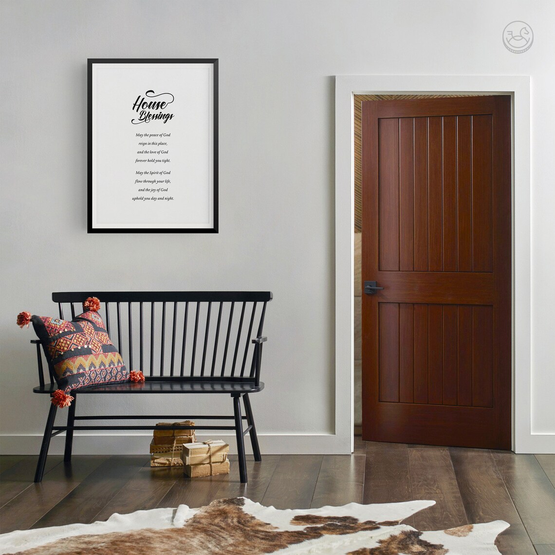 House Blessings Prayer Poem Poster Christian Faith Home Wall Decor - Image 3