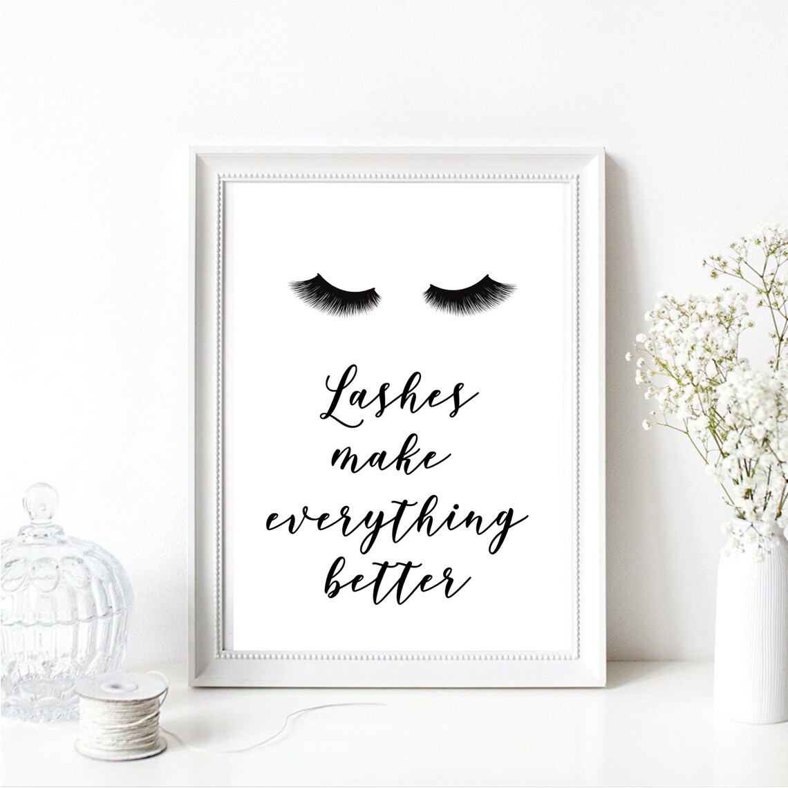 Lashes Make Everything Better, Beauty Salon Poster - Image 2