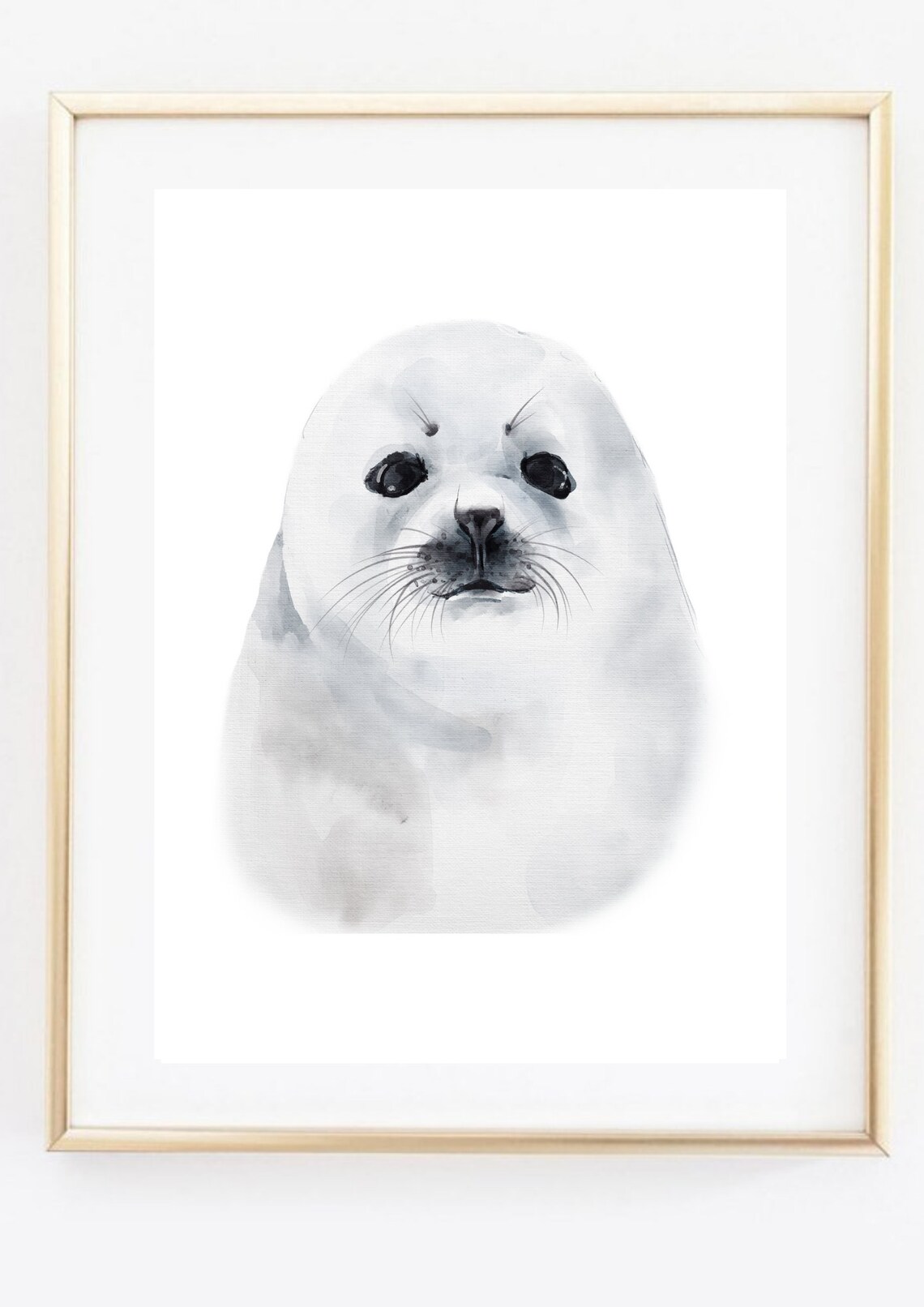 Seal And Howler Seal Watercolor Art Print - Image 2
