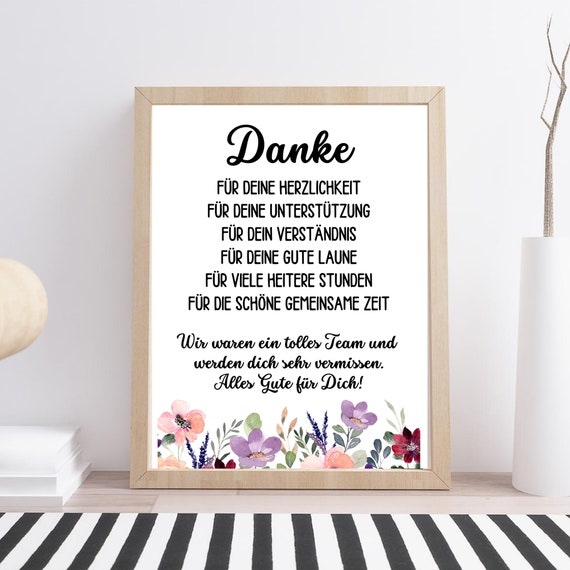 Din A4 Art Print Without Frame Farewell Gift Colleague Colleague Farewell Retirement Pension Farewell Gift Picture