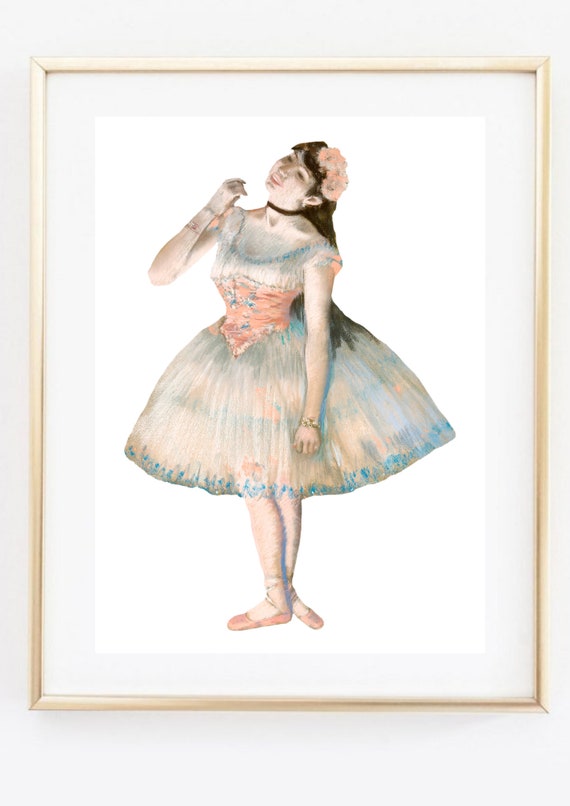 Din A4 Art Print Without Frame Dancer Ballerina Ballet Edgar Degas Impressionism Picture Poster Gift