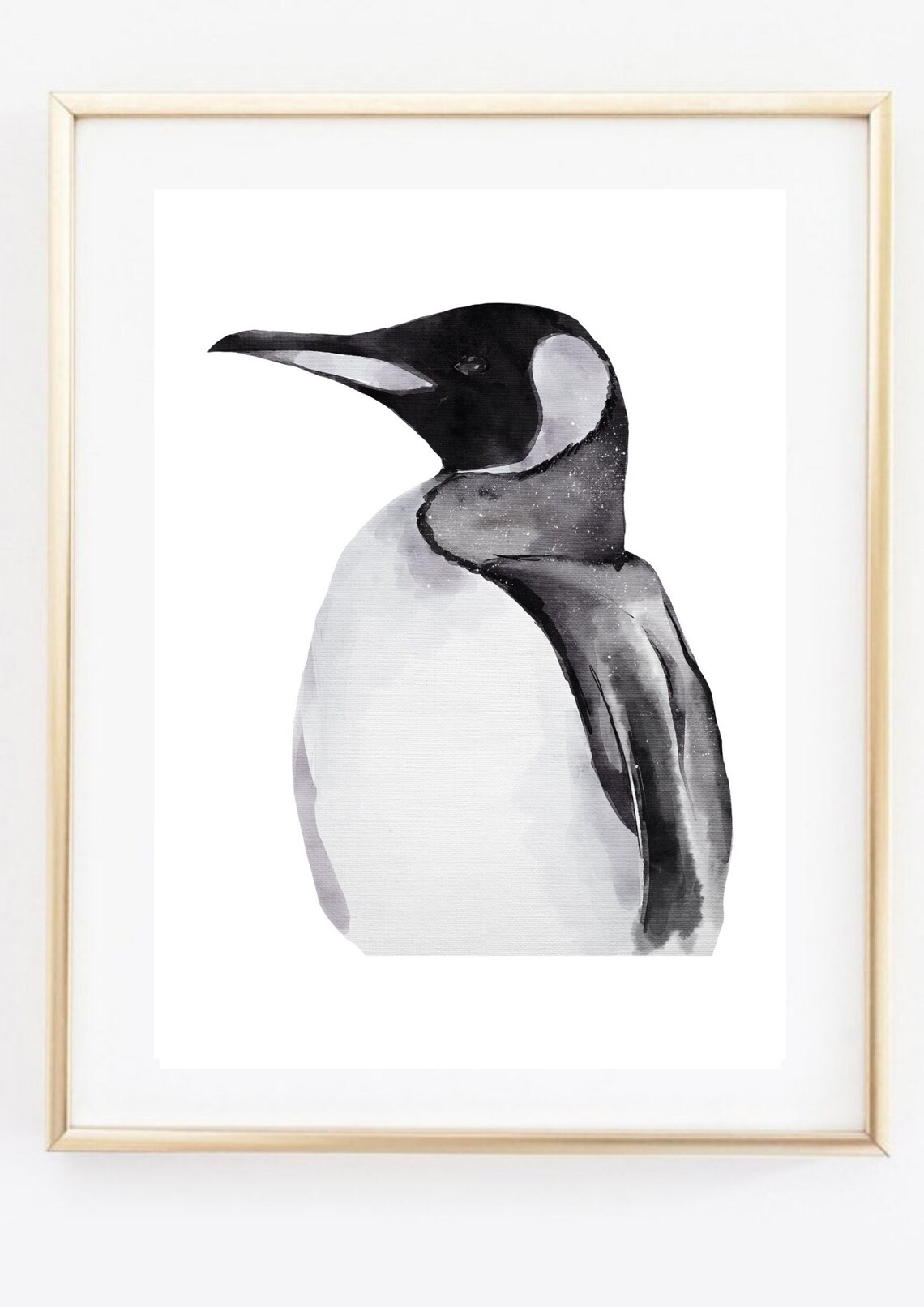 Emperor Penguin Watercolor Art Print - Image 2