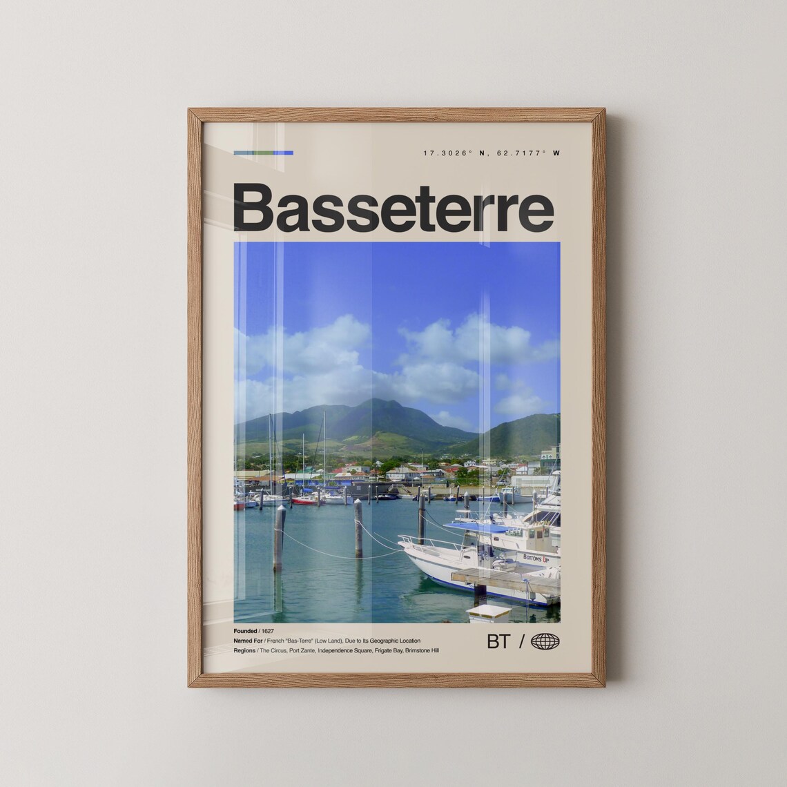 Basseterre Saint Kitts Marina Boats Under the Sun Photo Poster