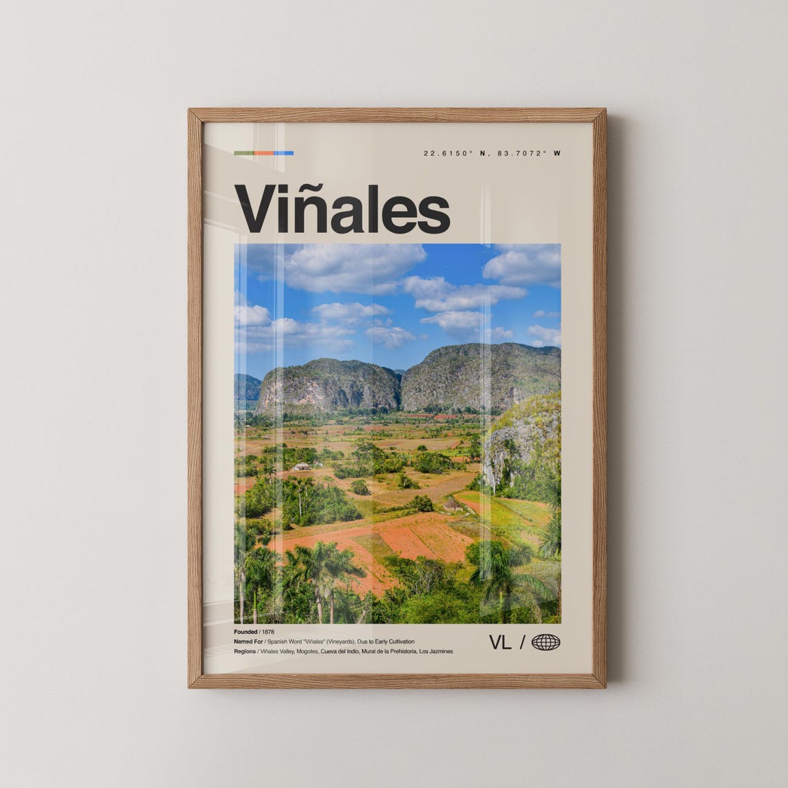 Vinales Cuba Mogotes Valley Tobacco Fields Photo Travel Poster