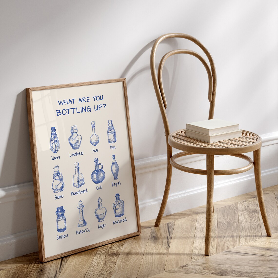What Are You Bottling Up Emotions Therapy Office Mental Health Poster - Image 2