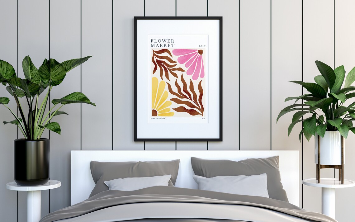 Italy Flower Market Art Print, Botanical Wall Art - Image 2