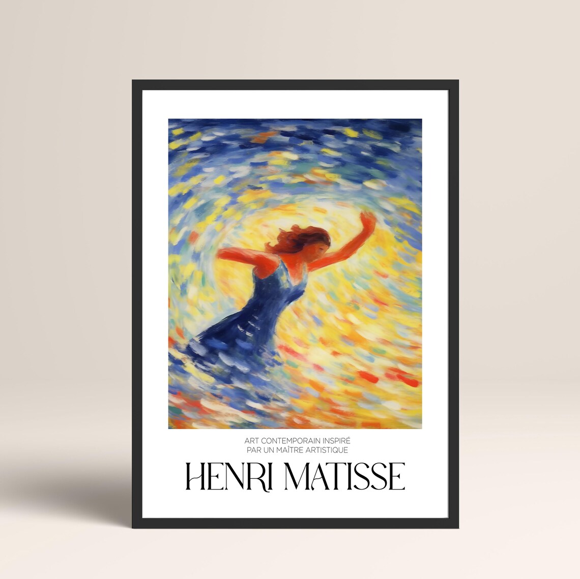 Henri Matisse Dancing Woman Impressionist Color Art Poster Style - Image 2