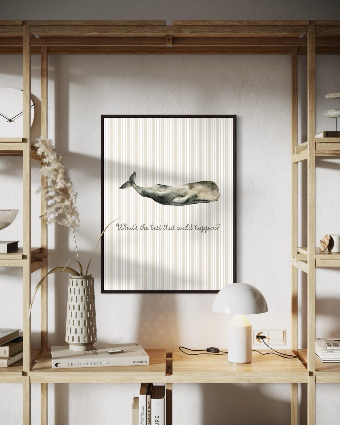 What Is the Best That Could Happen Sperm Whale Quote Poster Nursery - Image 4