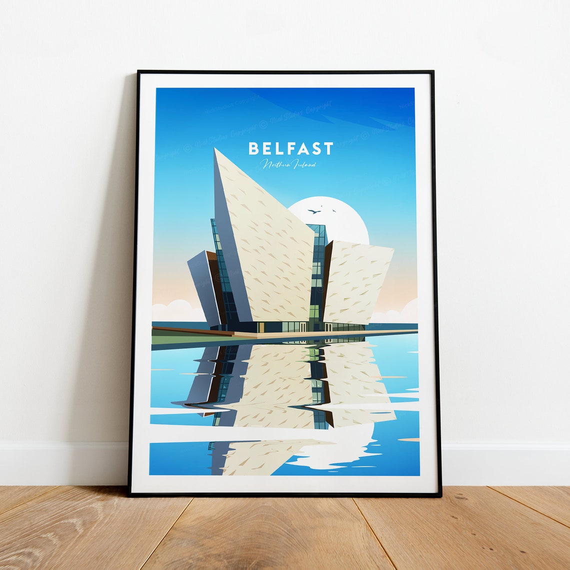Belfast Northern Ireland Titanic Belfast Museum Harbour Travel Poster - Image 2