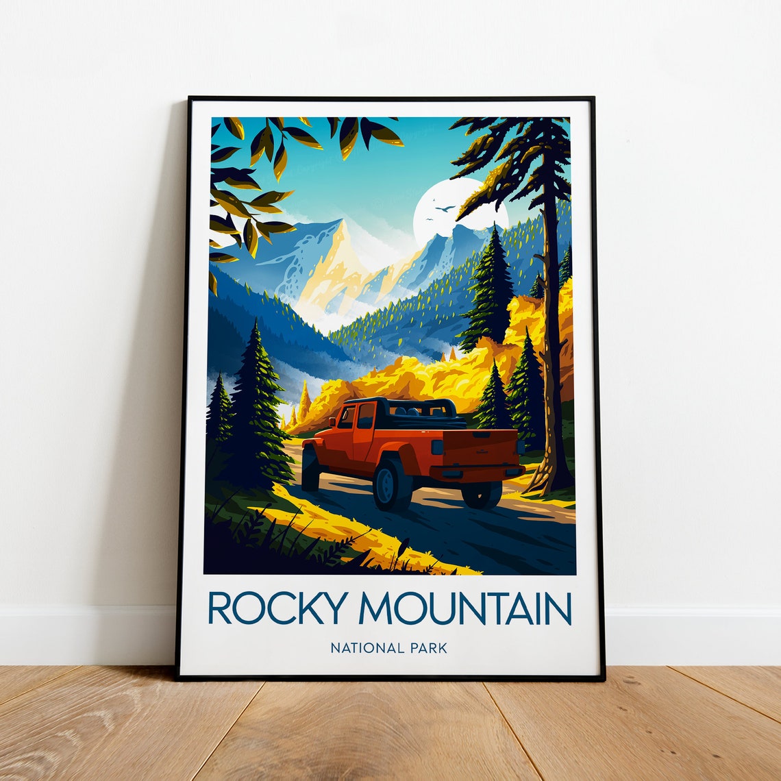 Rocky Mountain National Park Off-Road Autumn Trail Scene Poster