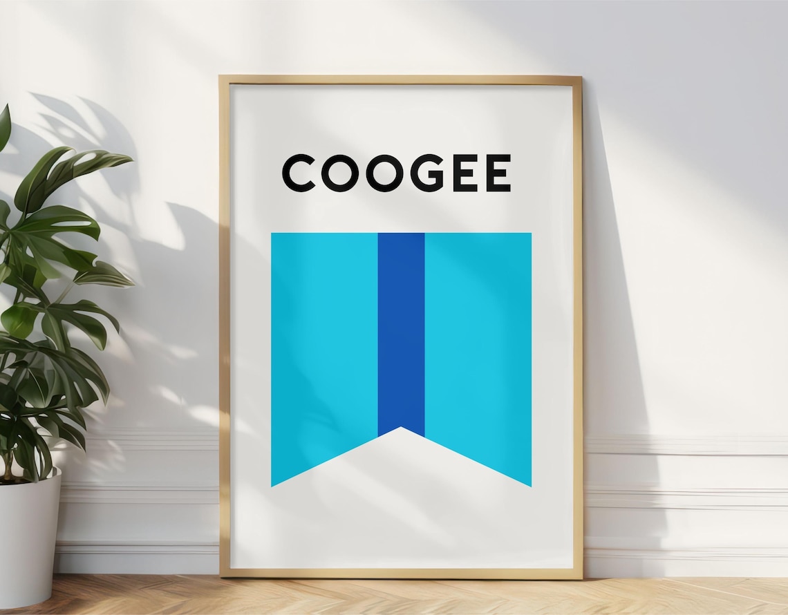 Coogee Beach Surf Flag, Sydney Travel Poster