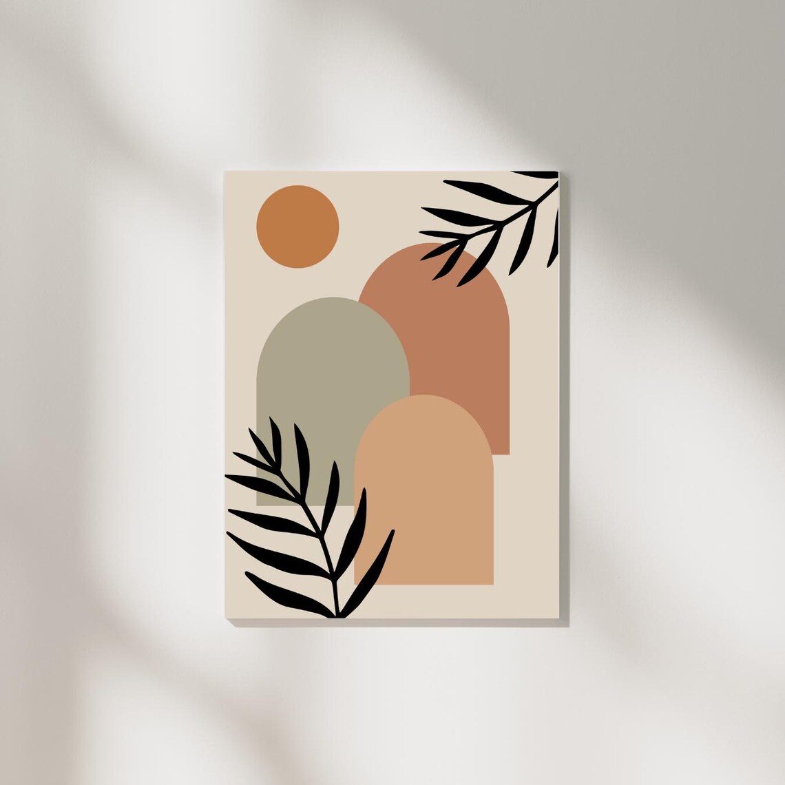 Fleurs Oriental Minimalist Abstract Design Poster - Image 4