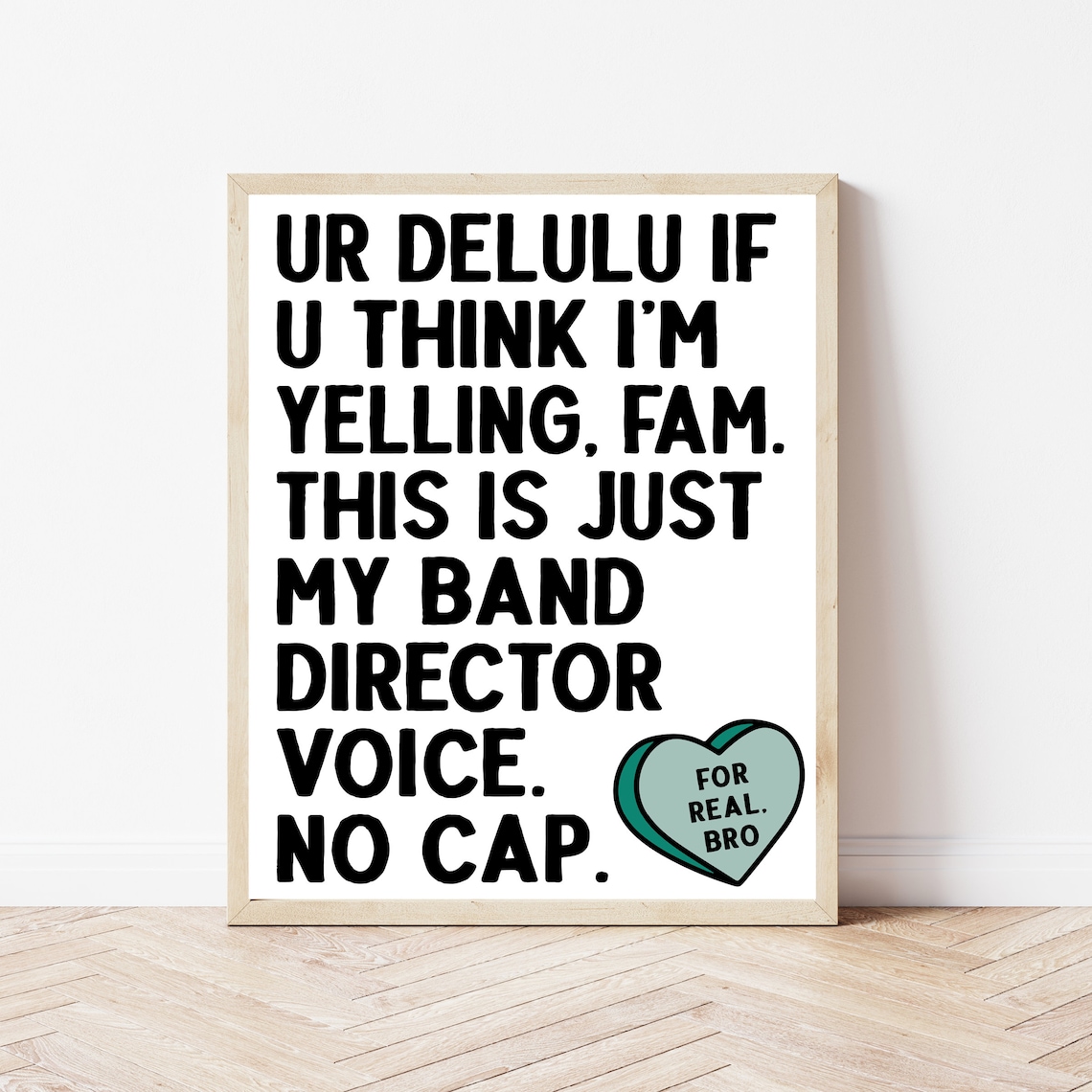Band Director Classroom Decor, Music Teacher Art Print