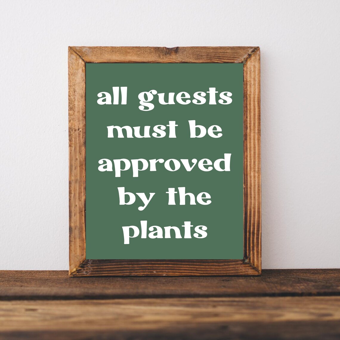 Funny Plant Sign Dad Gift Art Print Mom Idea Lady Lover