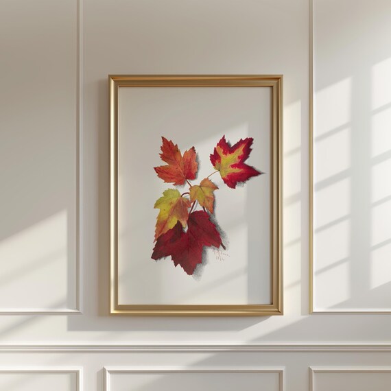 Mary Vaux Walcott Autumn Leaves Print Vintage Botanical Art