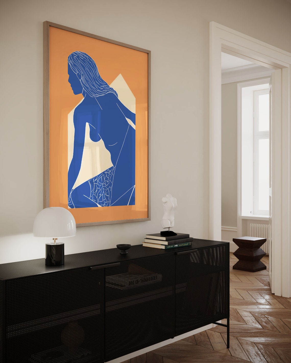 Matisse Blue Nude Blue Woman Poster Abstract Blue Nude Woman Poster Nu Bleu Matisse Poster Femme Art Print Woman Body Wall Art - Image 2