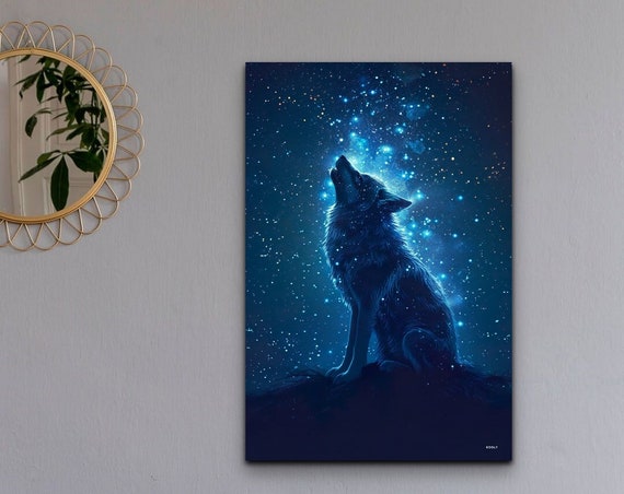Constellation Wolf Wall Art