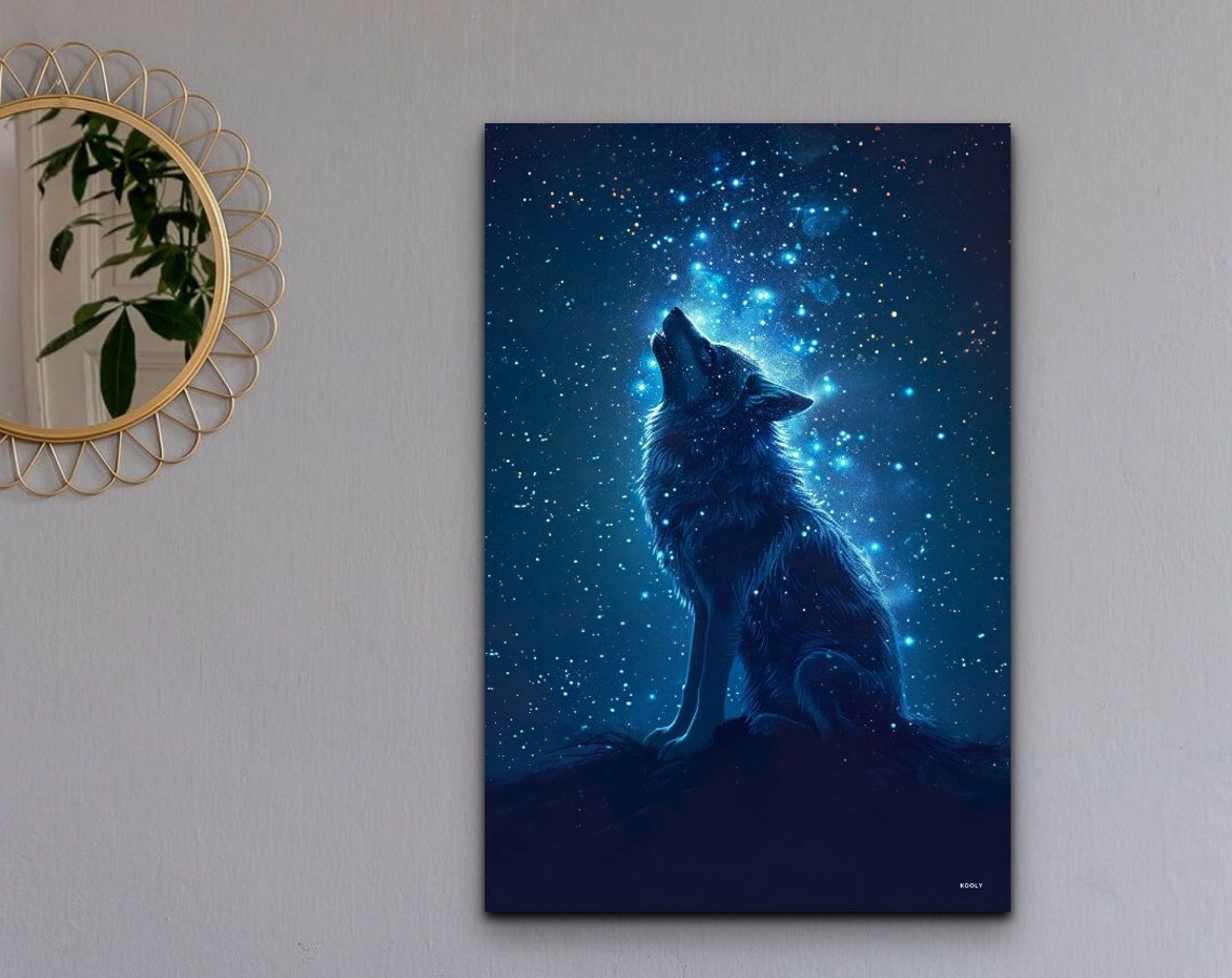 Constellation Wolf Wall Art