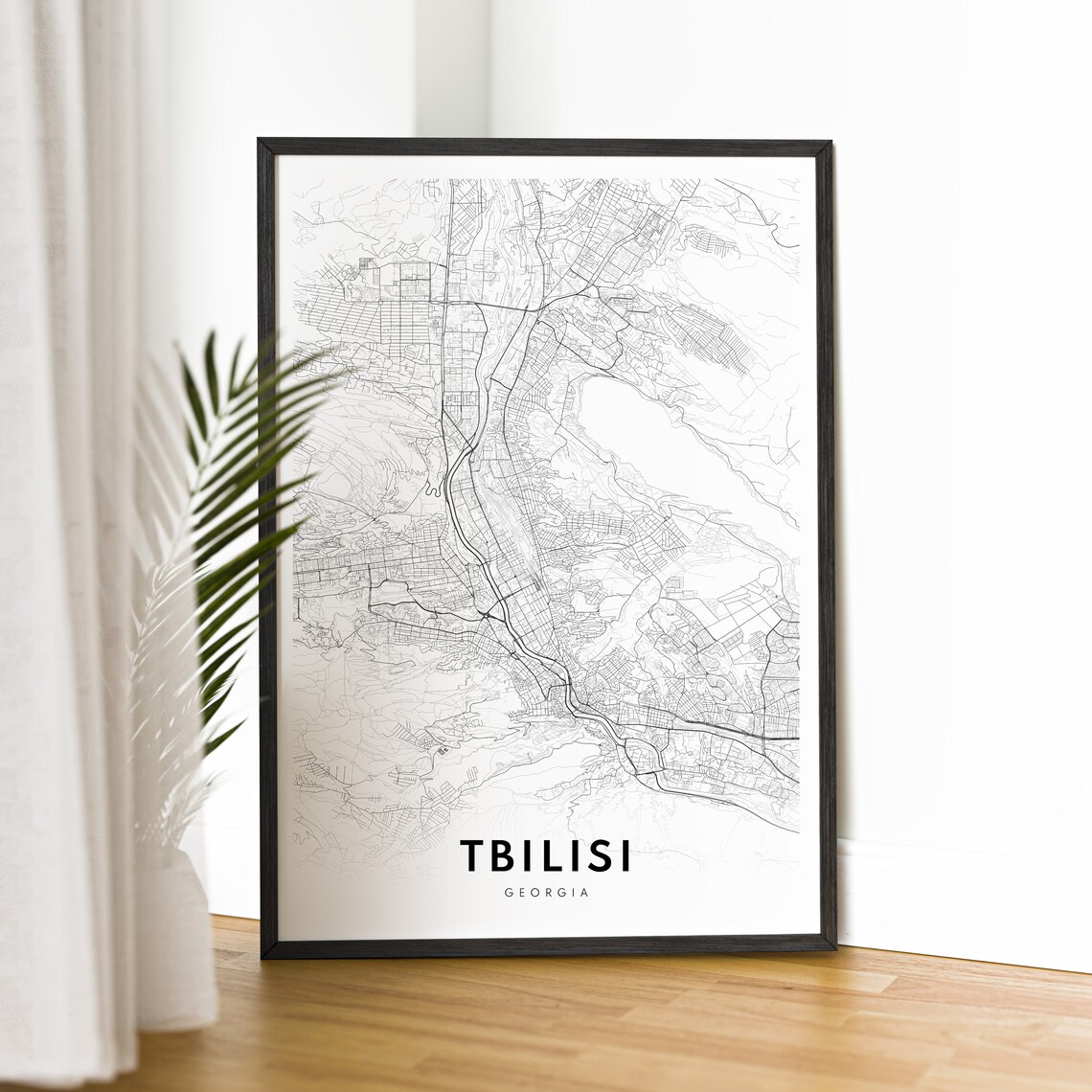 Tbilisi Georgia Caucasus Capital Minimalist City Street Map Poster - Image 2