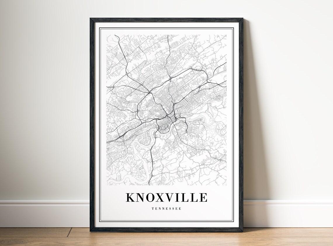Knoxville Tennessee Map Print, Travel Poster - Image 5