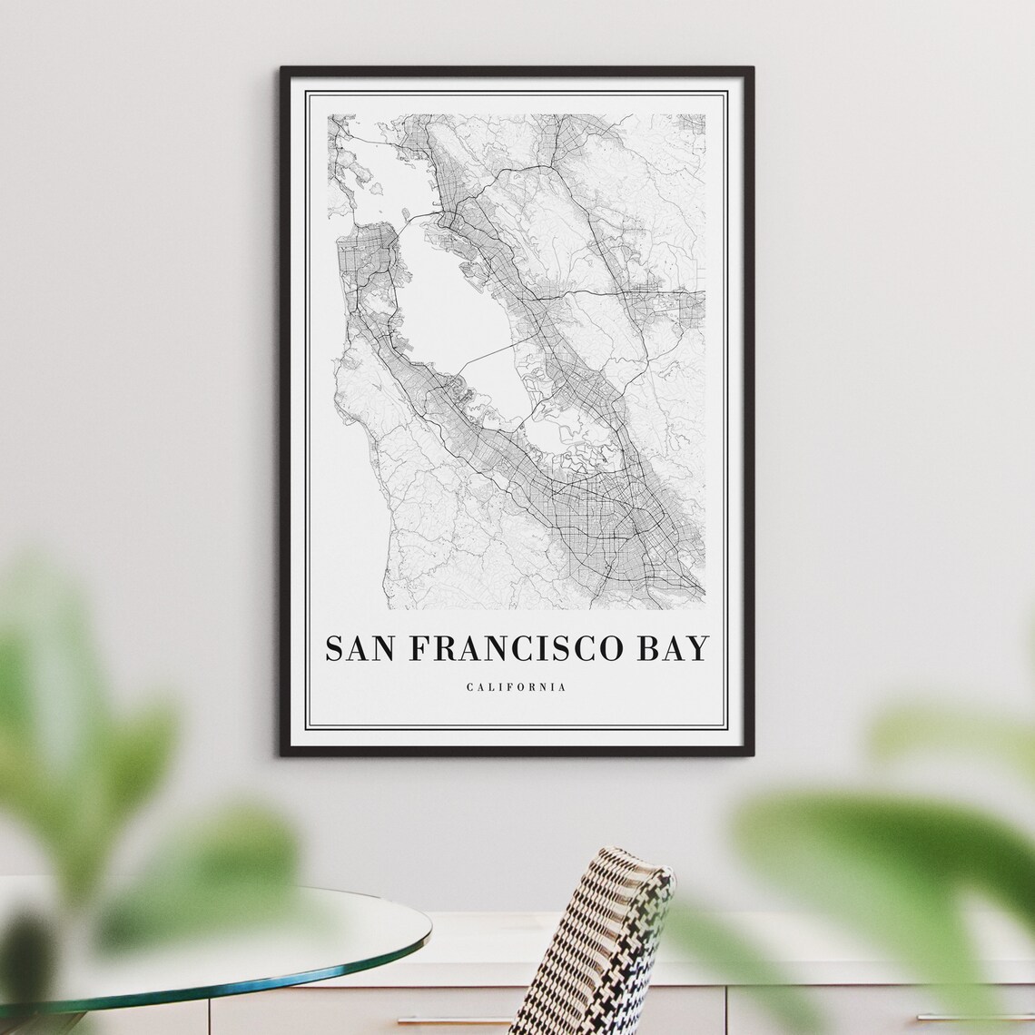 San Francisco Bay Map Print, Bay Area Travel Poster - Image 3