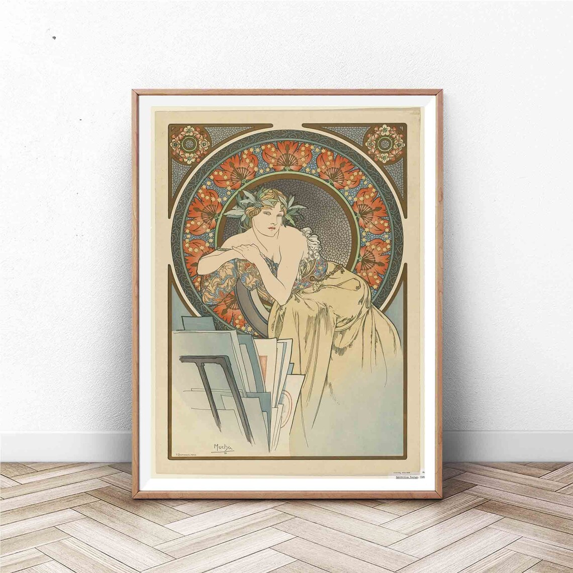 Alphonse Mucha Art Nouveau Vintage Poster