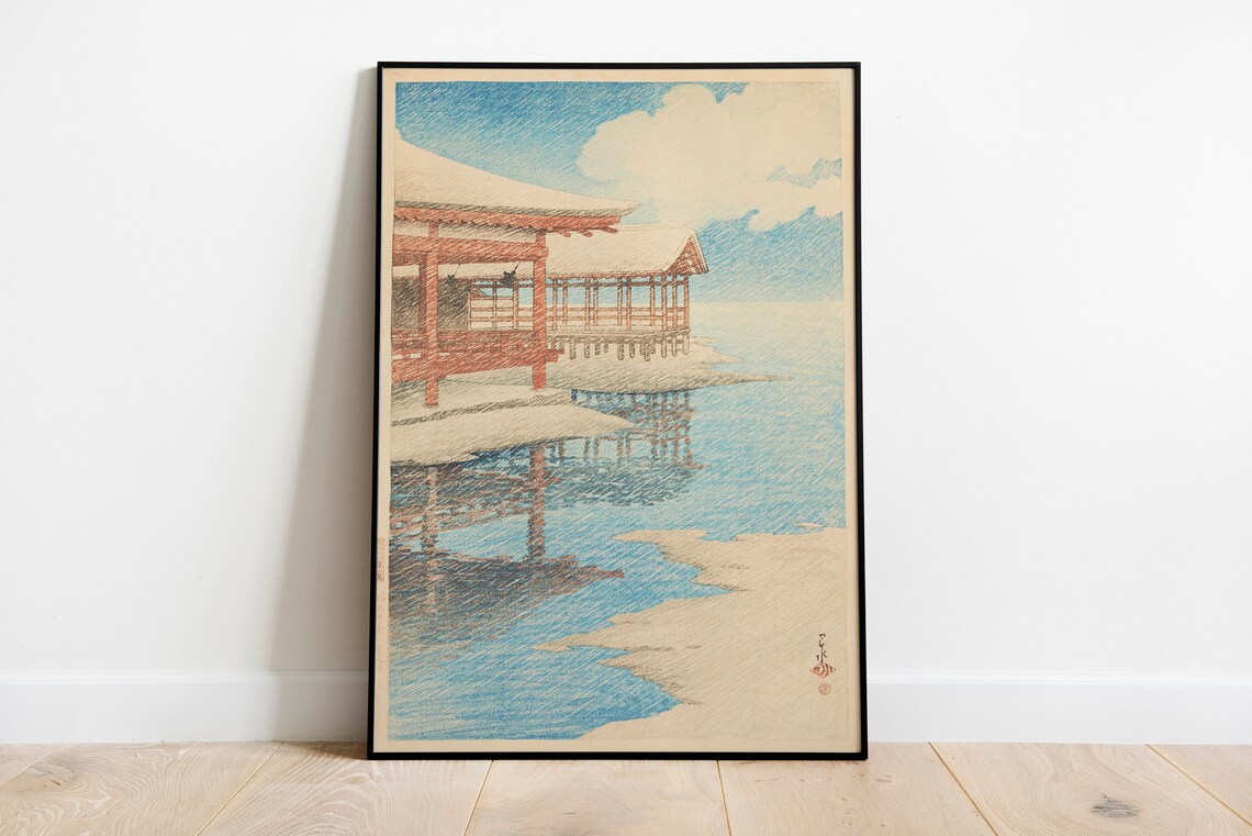 Japan Wood Block Japanese Art Print Poster Art Home Decor Wall Art Print Antique Prints Japan Poster Japanese Decor Asian Deco Mt Fuji - Image 2
