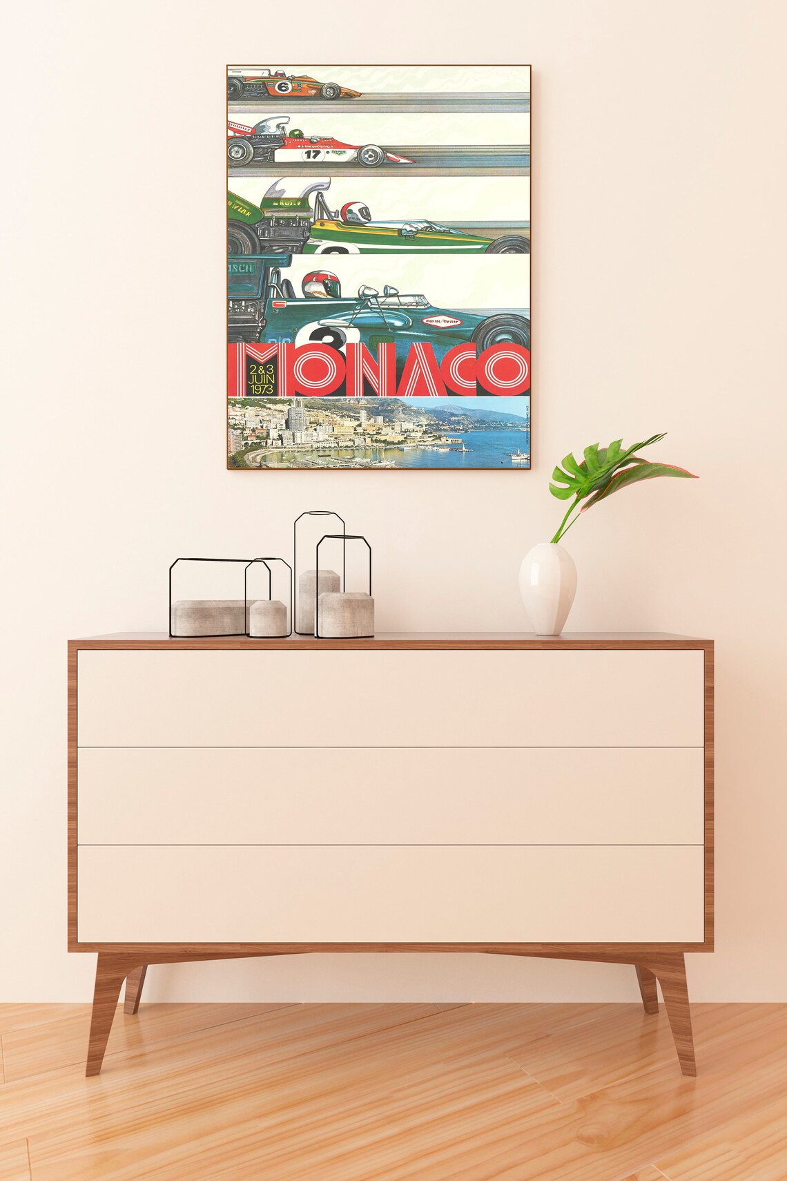 Grand Prix Retro Car Racing Poster, Le Mans Print - Image 2