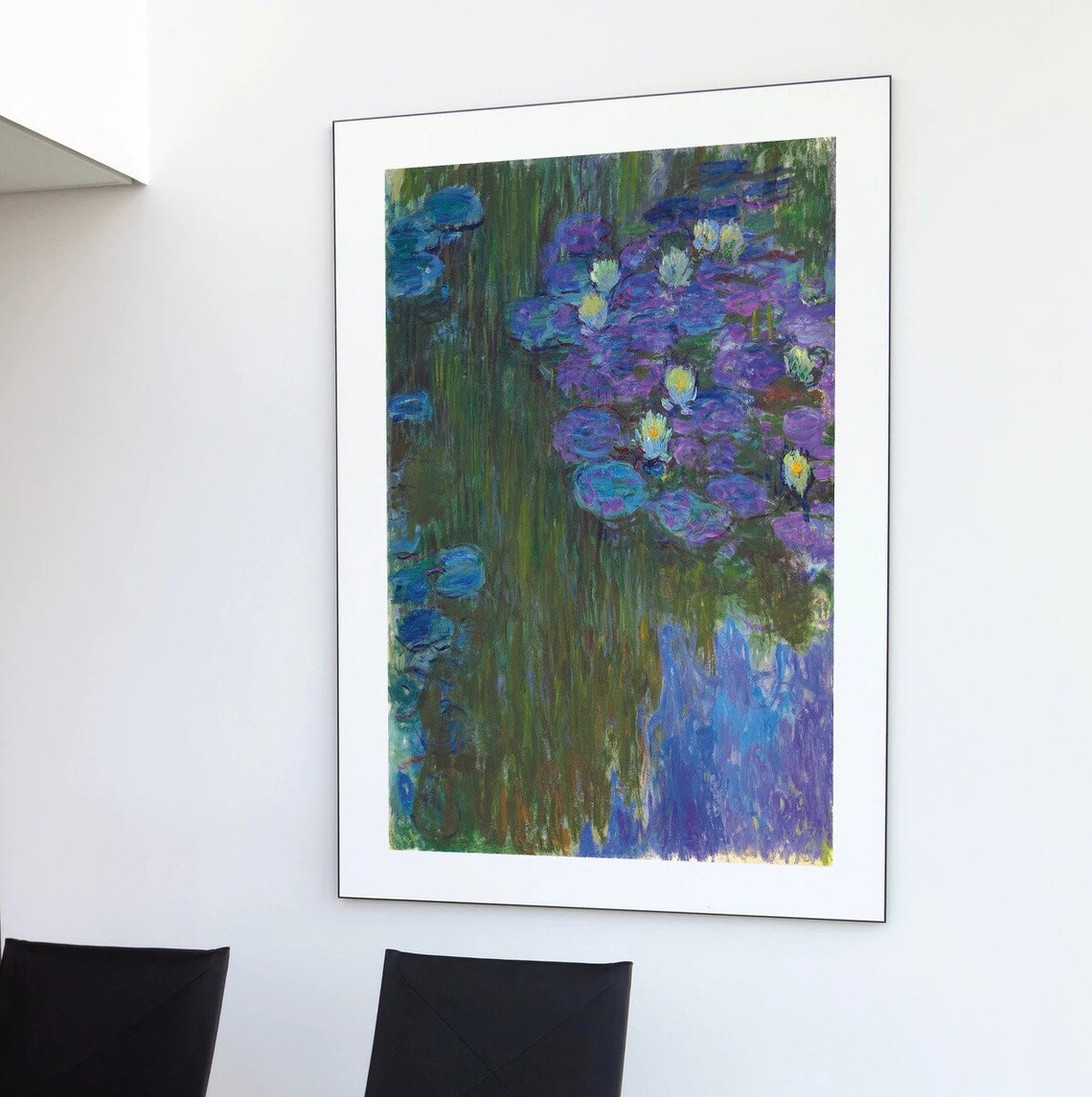Monet-Inspired Sunrise Water Lilies Art Print - Image 2