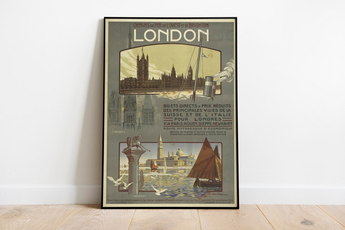 London Print Wall Art Travel Print London Poster Travel Poster London Wall Art Wall Art Print Travel Wall Art London Fine Art Print - Image 2