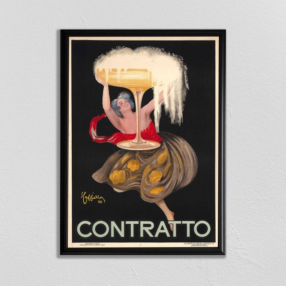 Paris Vintage Advertisement Poster, Art Deco Style