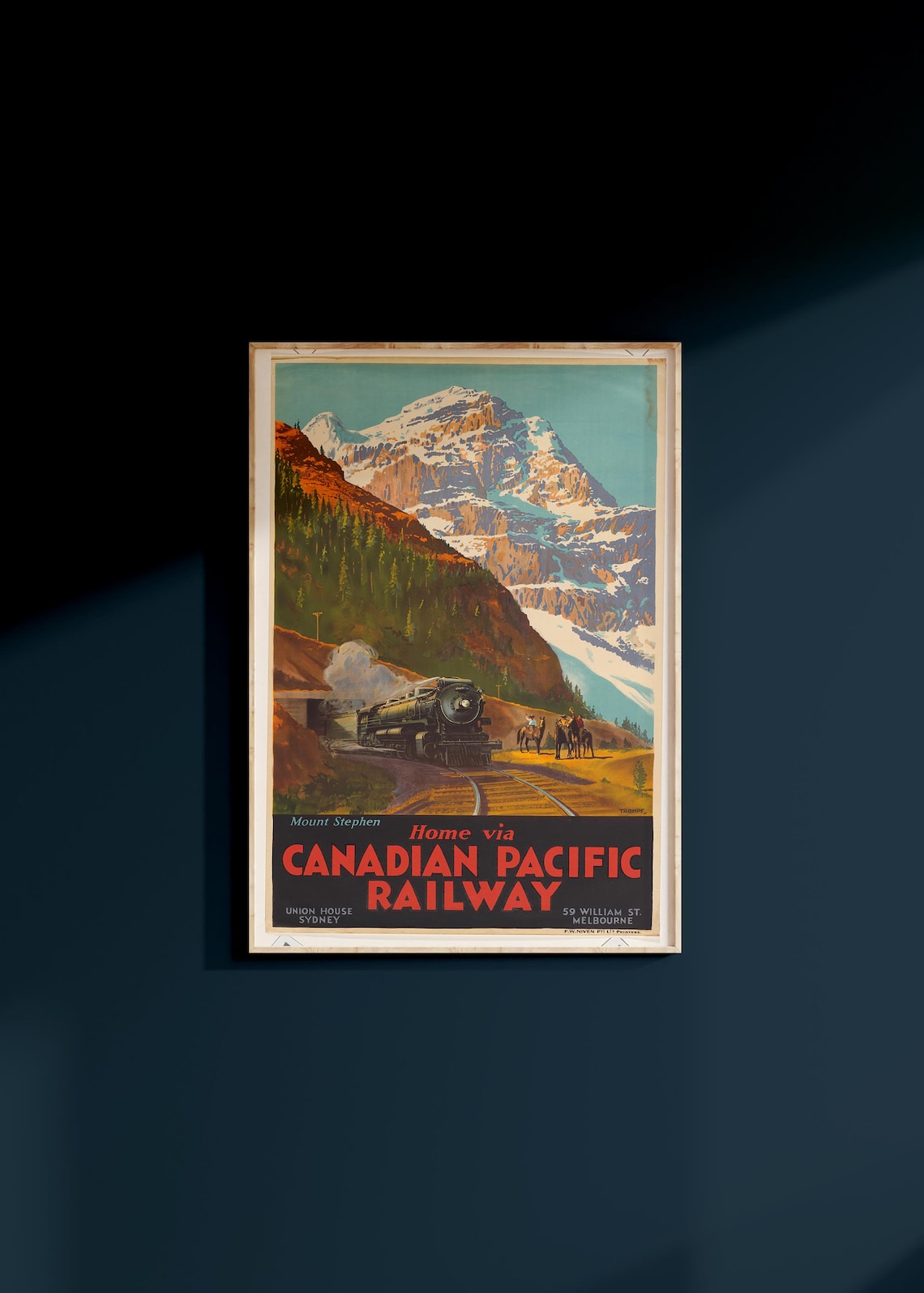 Canada Pacific Railway Vintage Travel Poster Art Print - Image 2
