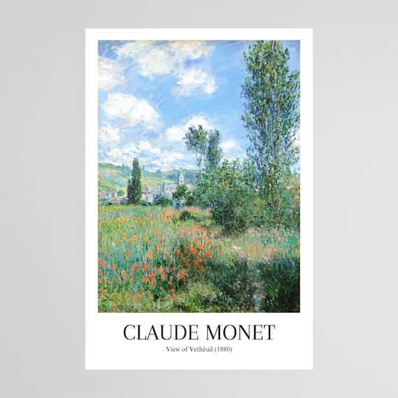 Monet Museum Poster Impressionist Art Artwork Gift Poster Print Wall Art Home Dcor Printable Wall Art