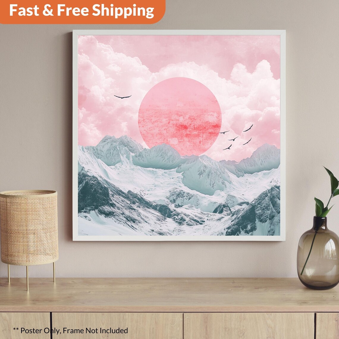 Hokusai Ukiyo-e Japanese Landscape Poster Print