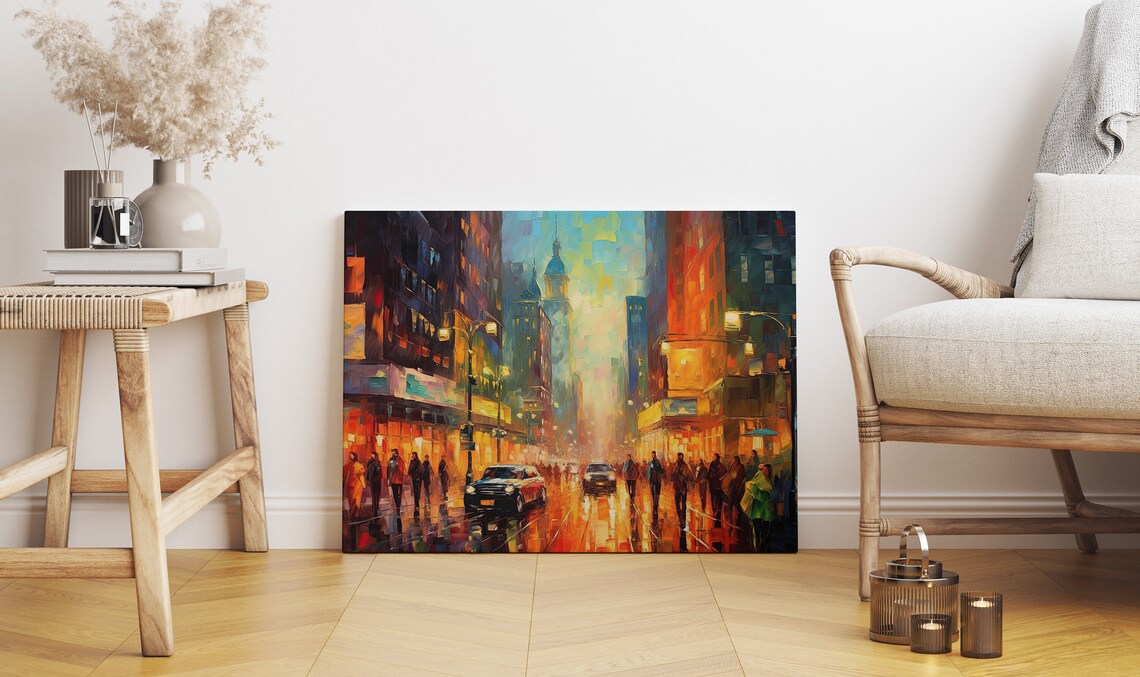 Abstract New York City Landscape Art Print