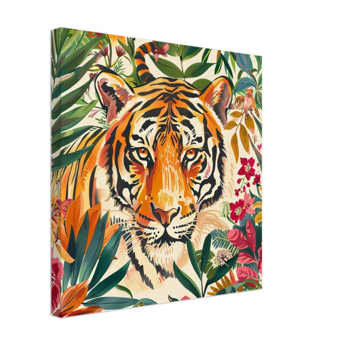 Elegant Tiger Illustration, Safari Animal Decor - Image 2