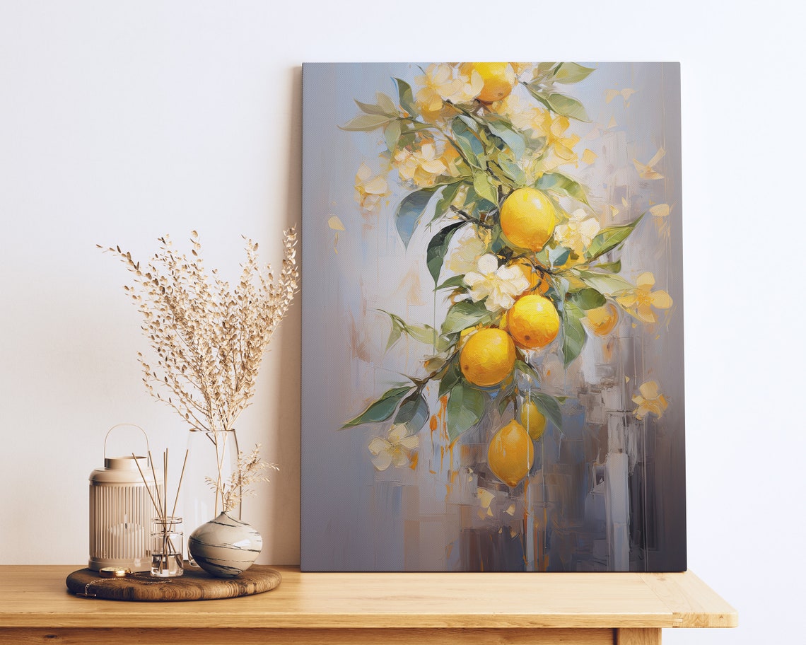 Lemon Tree Contemporary Travel Poster