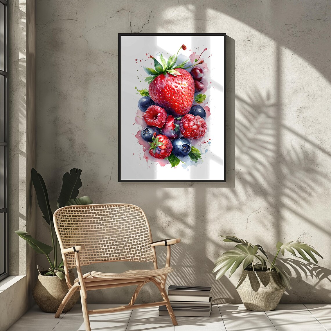Berry Mix Art Print, Kitchen Dining Room Decor - Image 3