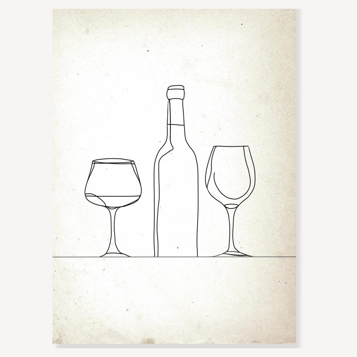 Kitchen Wall Art Line Drawing Kitchen Prints Teapot Print Kitchen Decor Line Art Food Drink Print Dining Room Wall Decor - Image 2