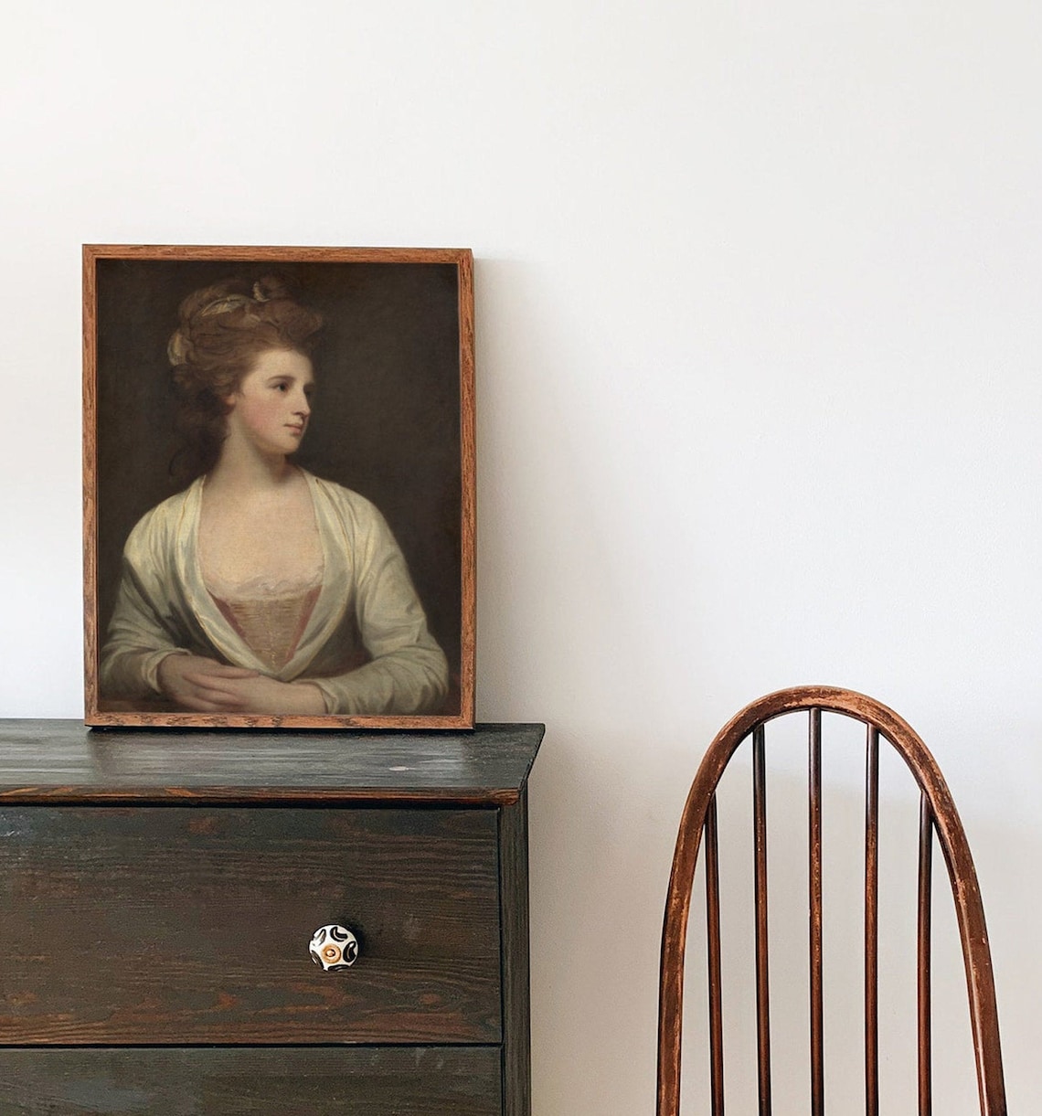 Portrait of a Woman Vintage Victorian Portrait Art Print - Image 3
