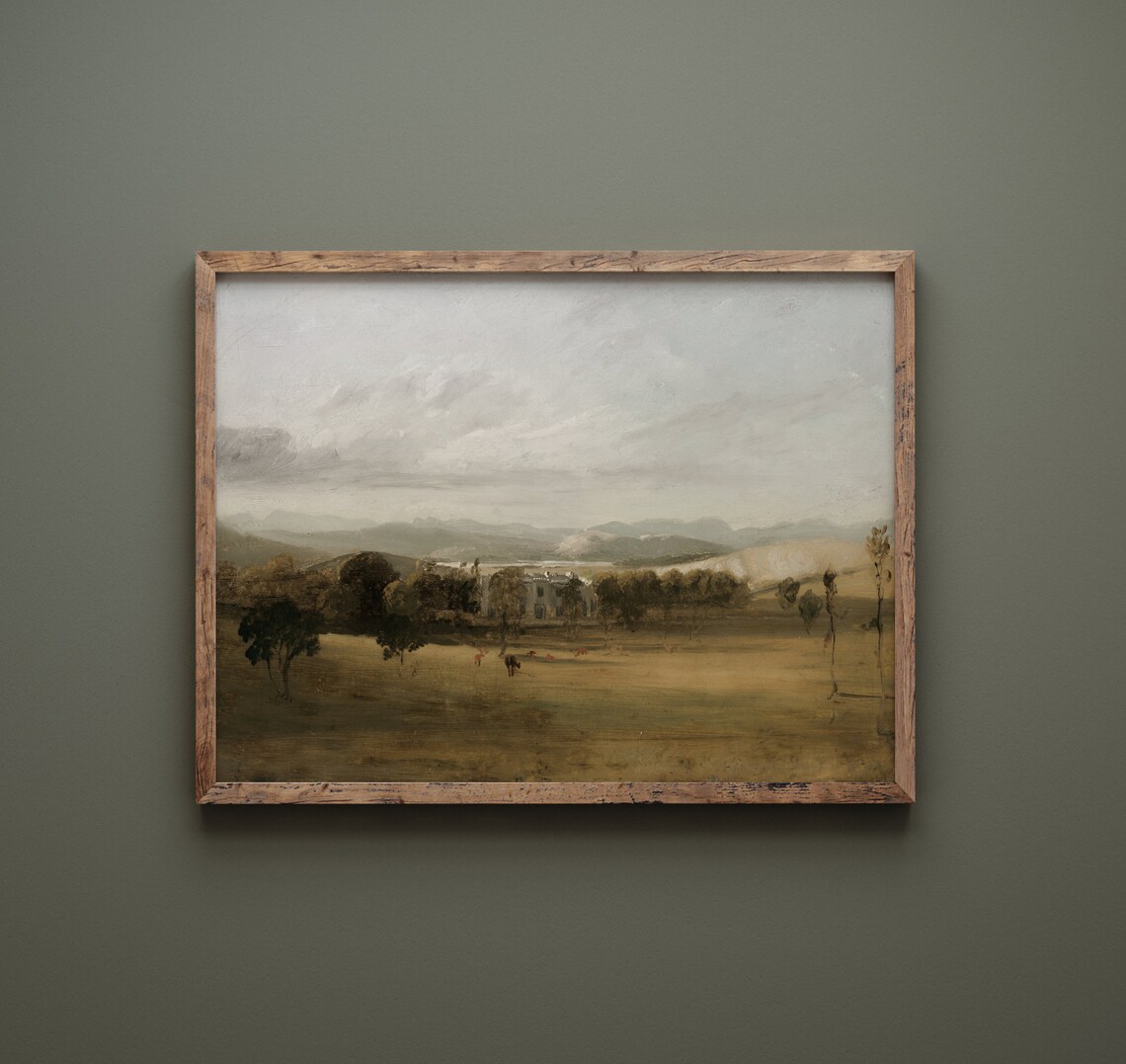 Leighton Hall Vintage English Countryside Art Print - Image 4
