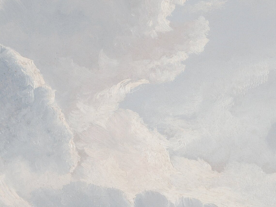 Cloud Study Vintage Cloudy Sky Art Print - Image 2